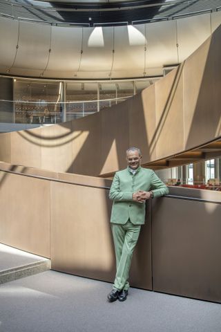 Hanif Kara at the Bloomberg European HQ