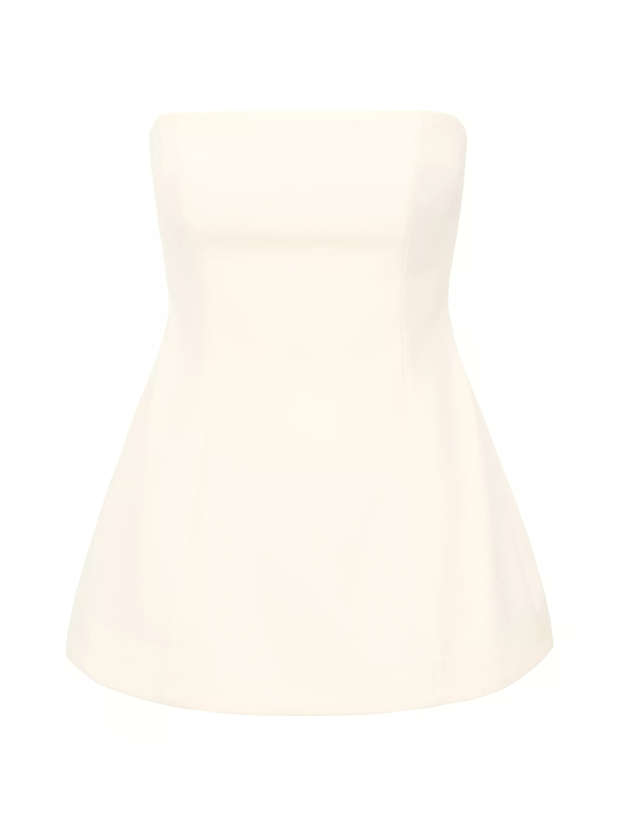 Silvia Strapless Peplum Top