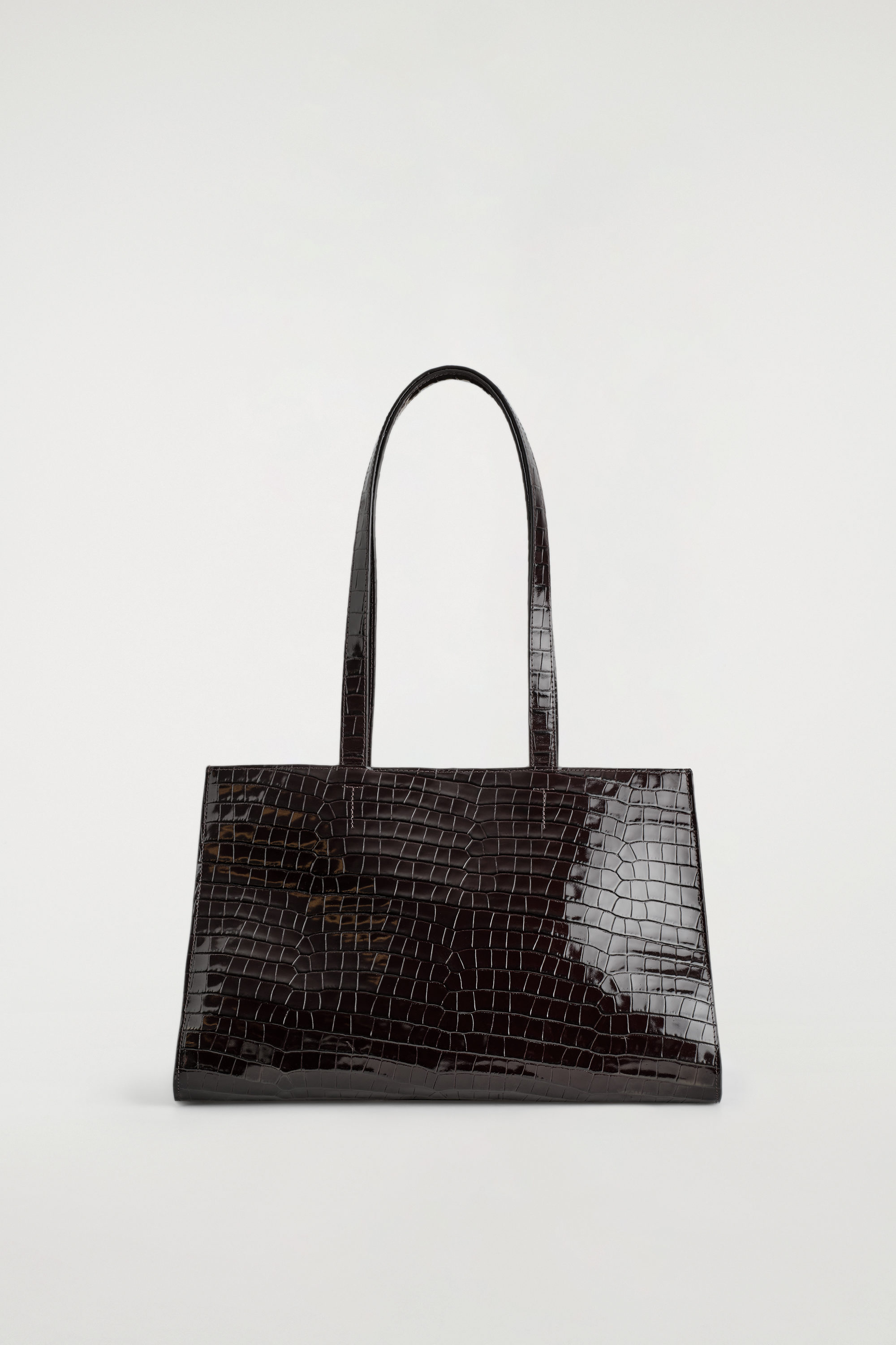 Gallery Tote Bag - Croc-Effect Leather