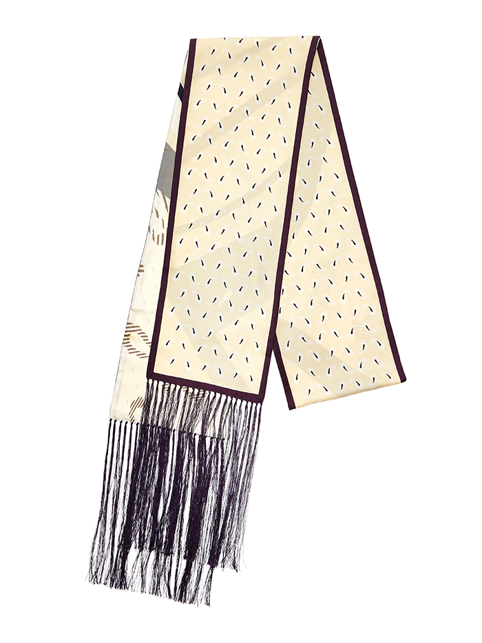 Otzio, Fringed Silk-Twill Double Scarf