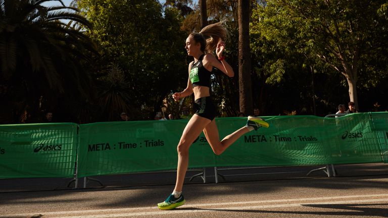 ASICS athlete Eilish McColgan at the META : Time : Trials event