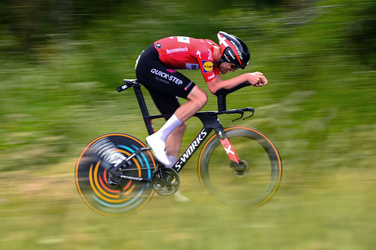 Kasper Asgreen in ITT at 2021 Criterium du Dauphine photo Nico Vereecken/PN/BettiniPhoto&copy;2021