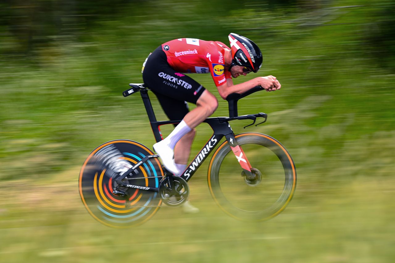 Kasper Asgreen in ITT at 2021 Criterium du Dauphine photo Nico Vereecken/PN/BettiniPhoto&copy;2021