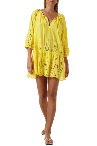 yellow dress cover up 