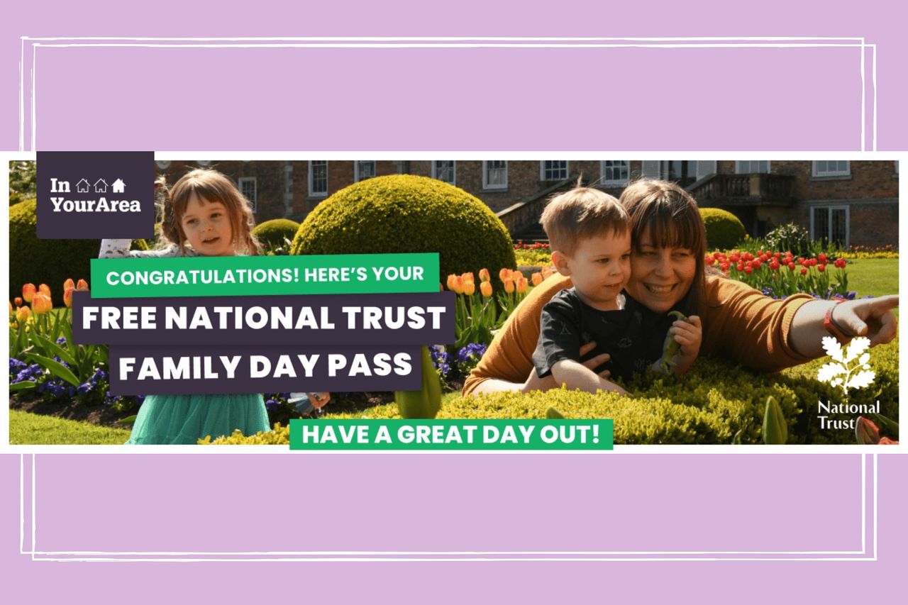 The Free National Trust family pass confirmation