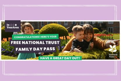 The Free National Trust family pass confirmation