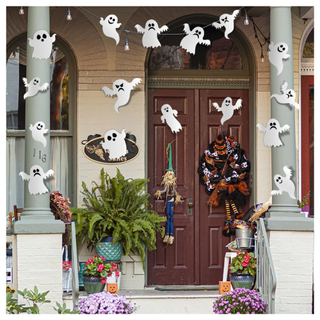 A Halloween ghost wall decal set from Amazon