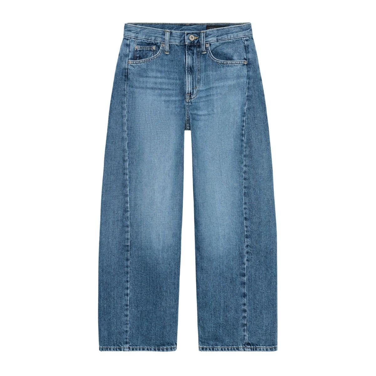 ZARA, Zw Collection Ankle Relaxed Fit Mid-Waist Jeans