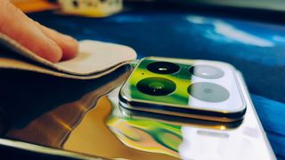 A liquid silver Xiaomi 15 on a desk