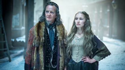 Anton Lesser as Fagin and Bethany Muir as Nancy in 'Dickensian'
