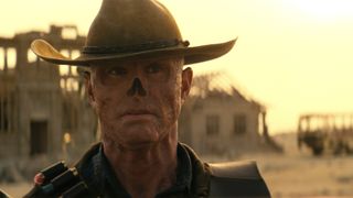 The Ghoul (Walton Goggins) seen in the Wasteland in Prime Video's Fallout TV show