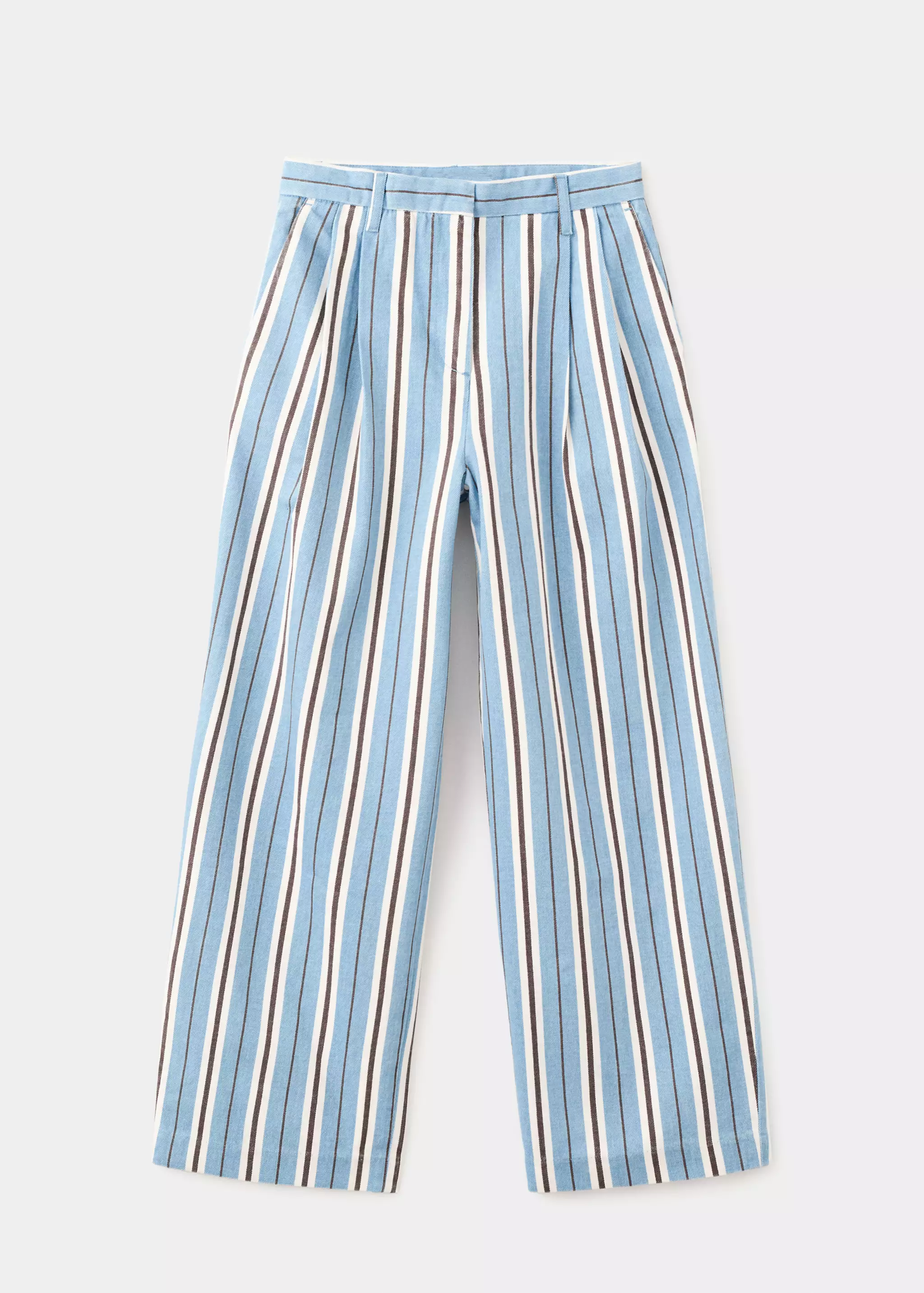 Wide Leg Striped Jeans - Women | Mango United Kingdom