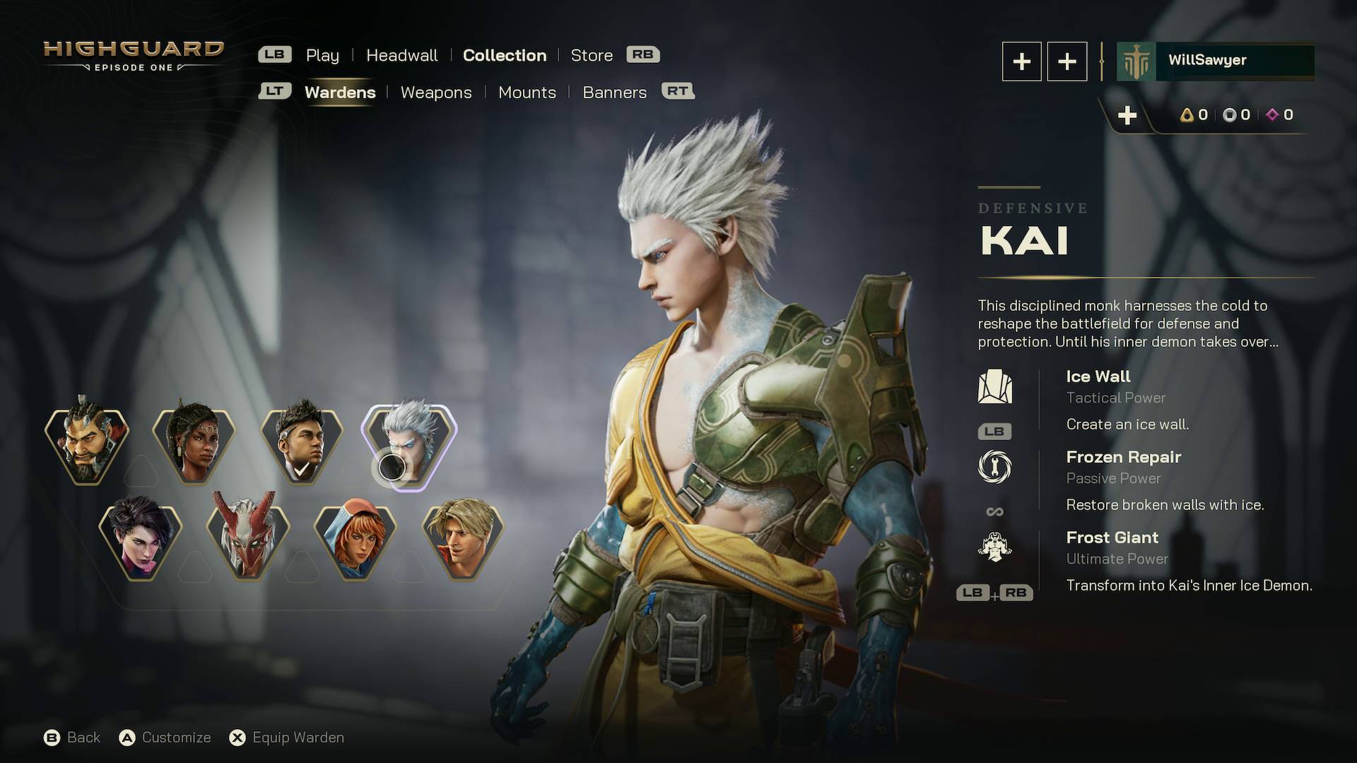 Highguard Warden character Kai