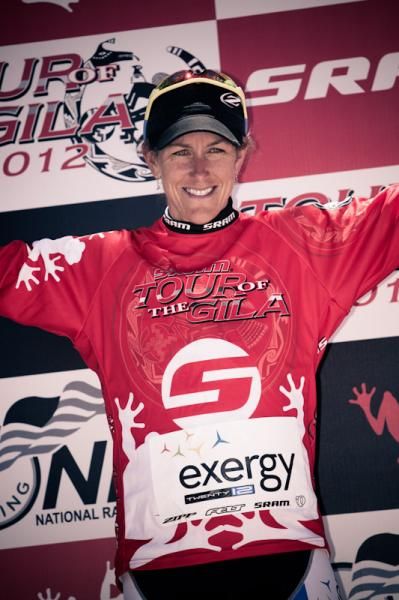 Kristin Armstrong (Exergy) heads into stage 4 with the leaders jersey.
