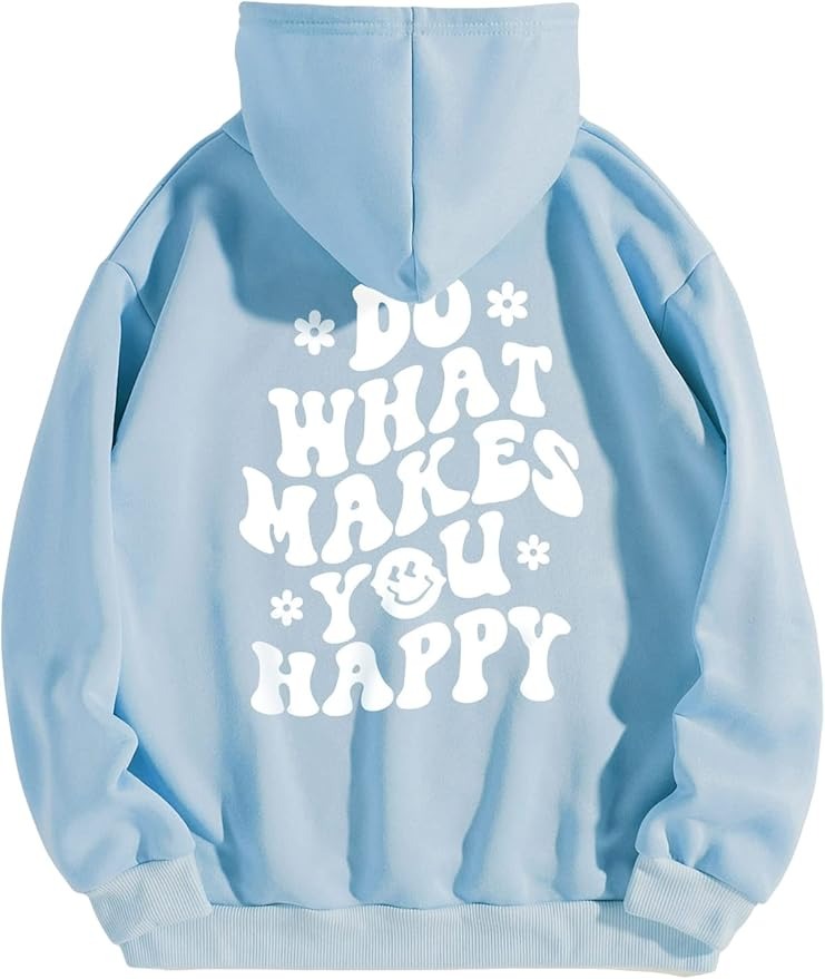 Floerns Women's Letter Graphic Hoodie (Was $30) 