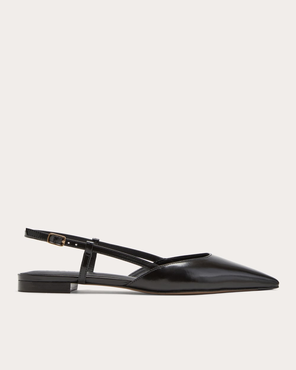 The Studio Slingback Flat | Black - 5
