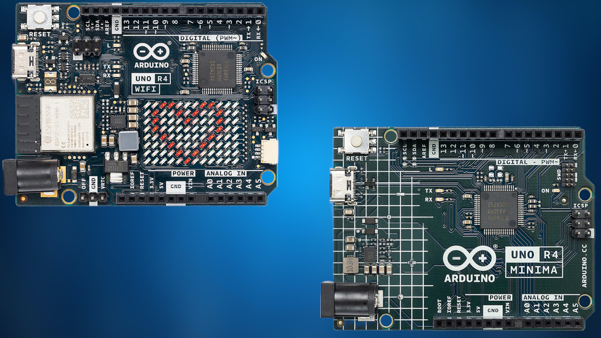 Arduino's Uno R4 Is Available Now in Wi-Fi & 'Minima' Versions
