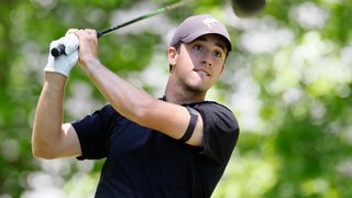 Joseba Torres takes a shot during DP World Tour Q-school