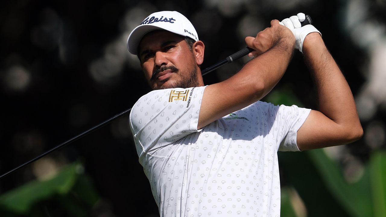 Gaganjeet Bhullar of India in action during the second round of the IRS Prima Malaysian Open