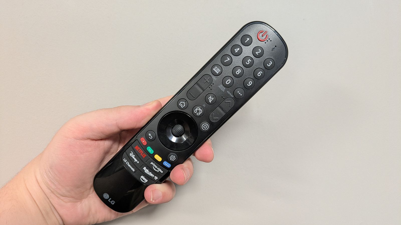 LG C5 Magic Remote with AI button