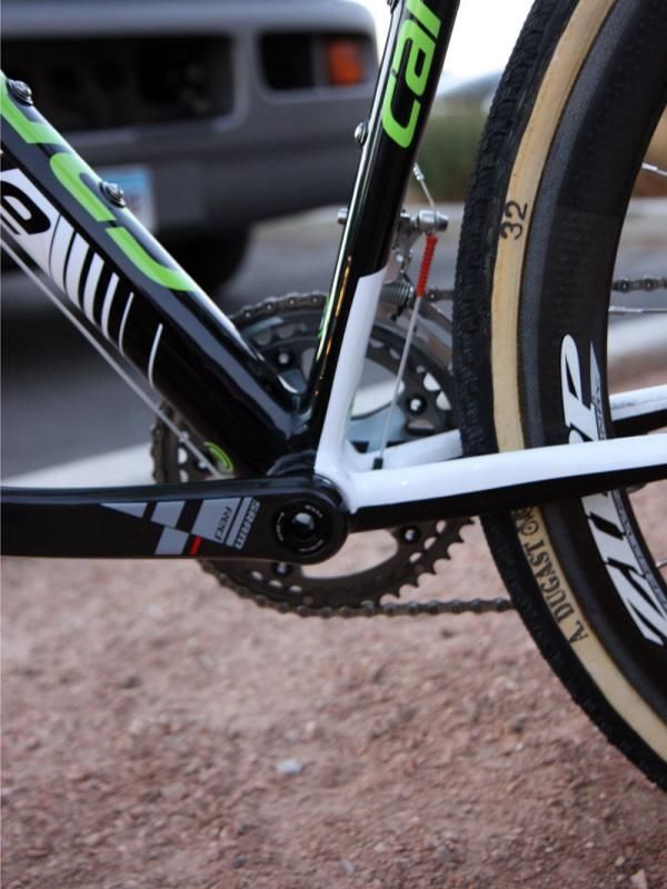 The flattened seat tube on Cannondale's new SuperX supposedly helps in the vertical flex department.