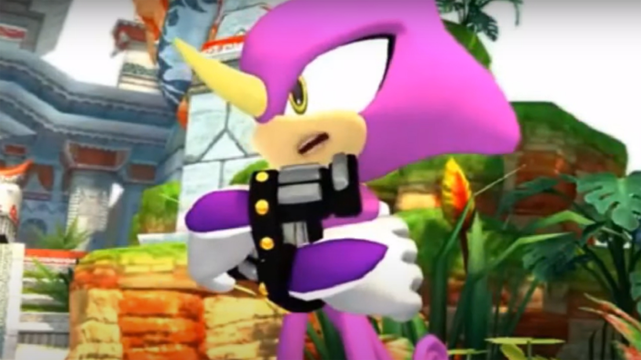 Espio the Chameleon in a cutscene in Sonic Generations