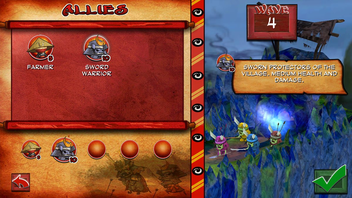 Samurai vs. Zombies Defense Allies