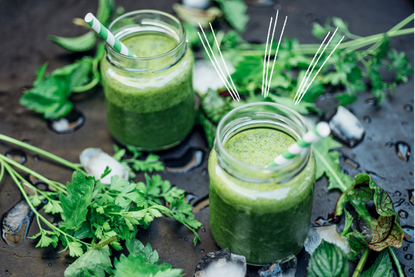 Green juices to symbolise the sirtfood diet