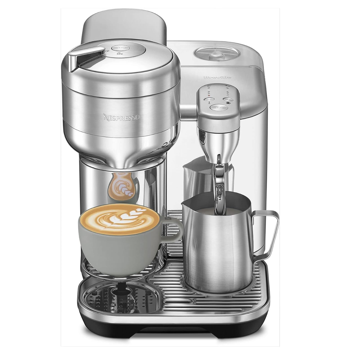 a nespresso machine with coffee pods