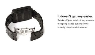 Truffol Strap features butterfly clasp