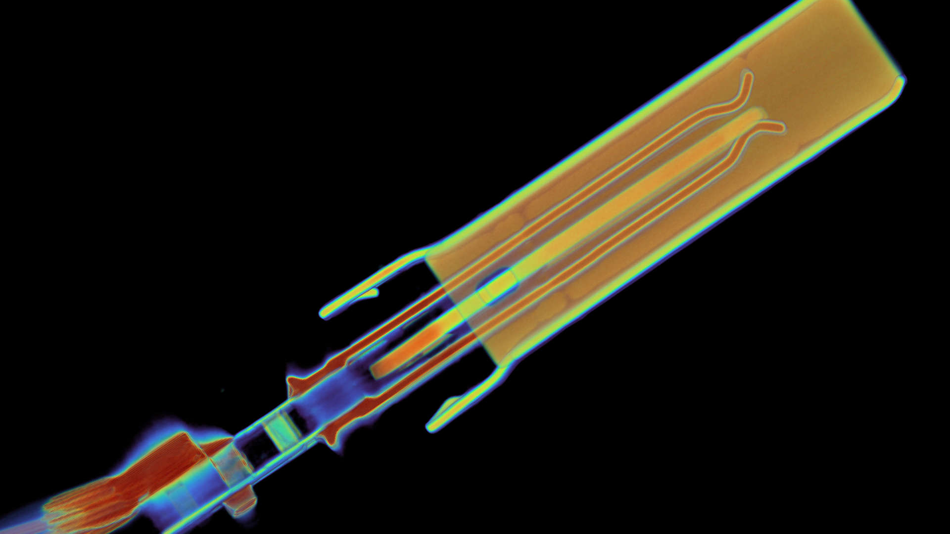 Lumafield CT scan of a USB-C cable