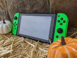 Nintendo Switch Hay And Pumpkins