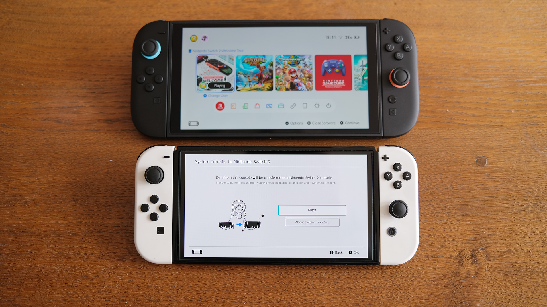 Nintendo Switch 2 and Nintendo Switch OLED