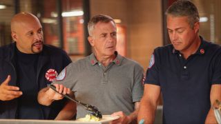 Cruz, Herrmann, and Severide in Chicago Fire Season 13x02