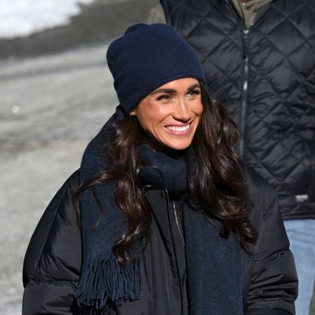 Meghan Markle smiles in Whistler, Canada.