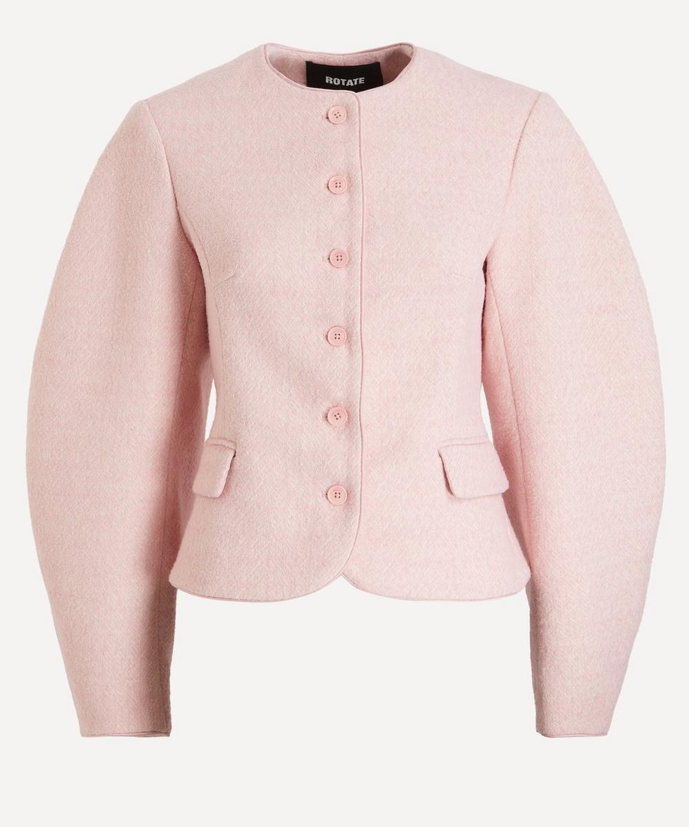 Pink Cocoon Sleeve Jacket
