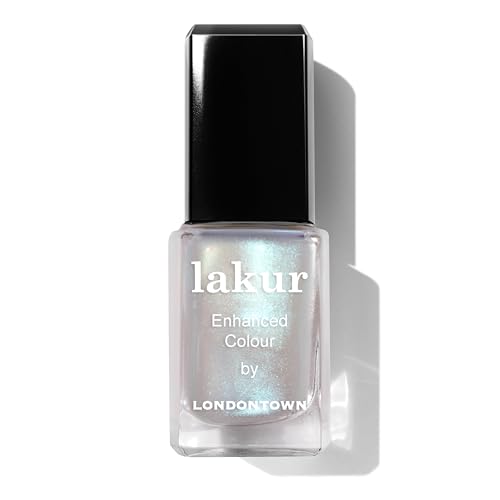 Londontown Lakur Nail Polish/topper - Chrome Glaze - Enhanced Color Long Lasting Top Nail Coat Gel-Free Shine Nail Look, Aurora Chrome Topper 0.4 Oz