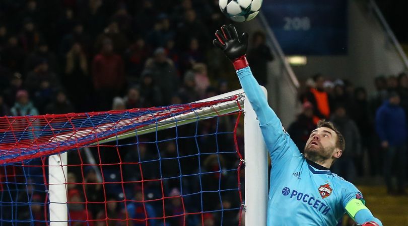 CSKA Moscow's Igor Akinfeev keeps first Champions League clean sheet in 11  years, 43 games | FourFourTwo