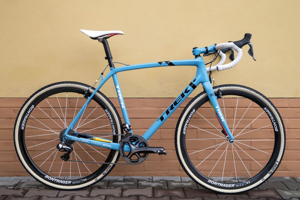 Sven Nys' Trek Boone 9 gets a paint job to match the colours of the Belgian jersey