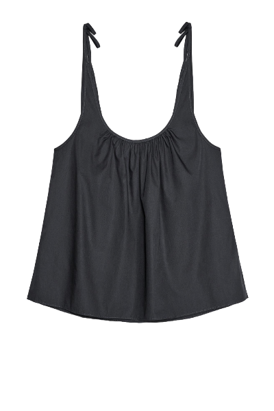 ZARA, Draped Poplin Top