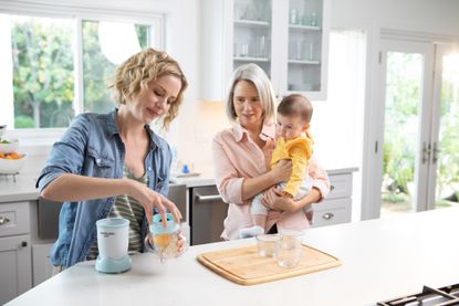 Nutribullet Baby Food Blender in use by family