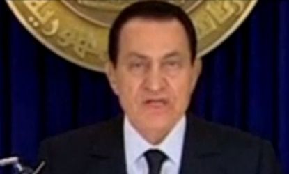 Despite the continuing protests and reports he would resign, Egyptian President Hosni Mubarak is not stepping down.