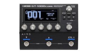 A Boss GT-1000CORE multi-effects pedal