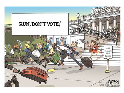 Political cartoon congress midterm election U.S.