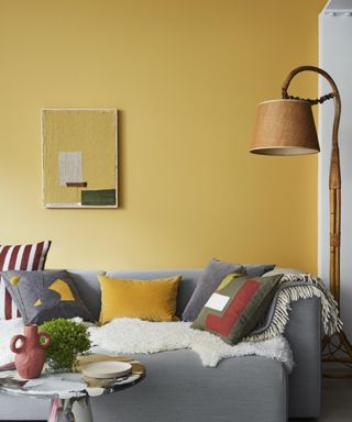 yellow living room