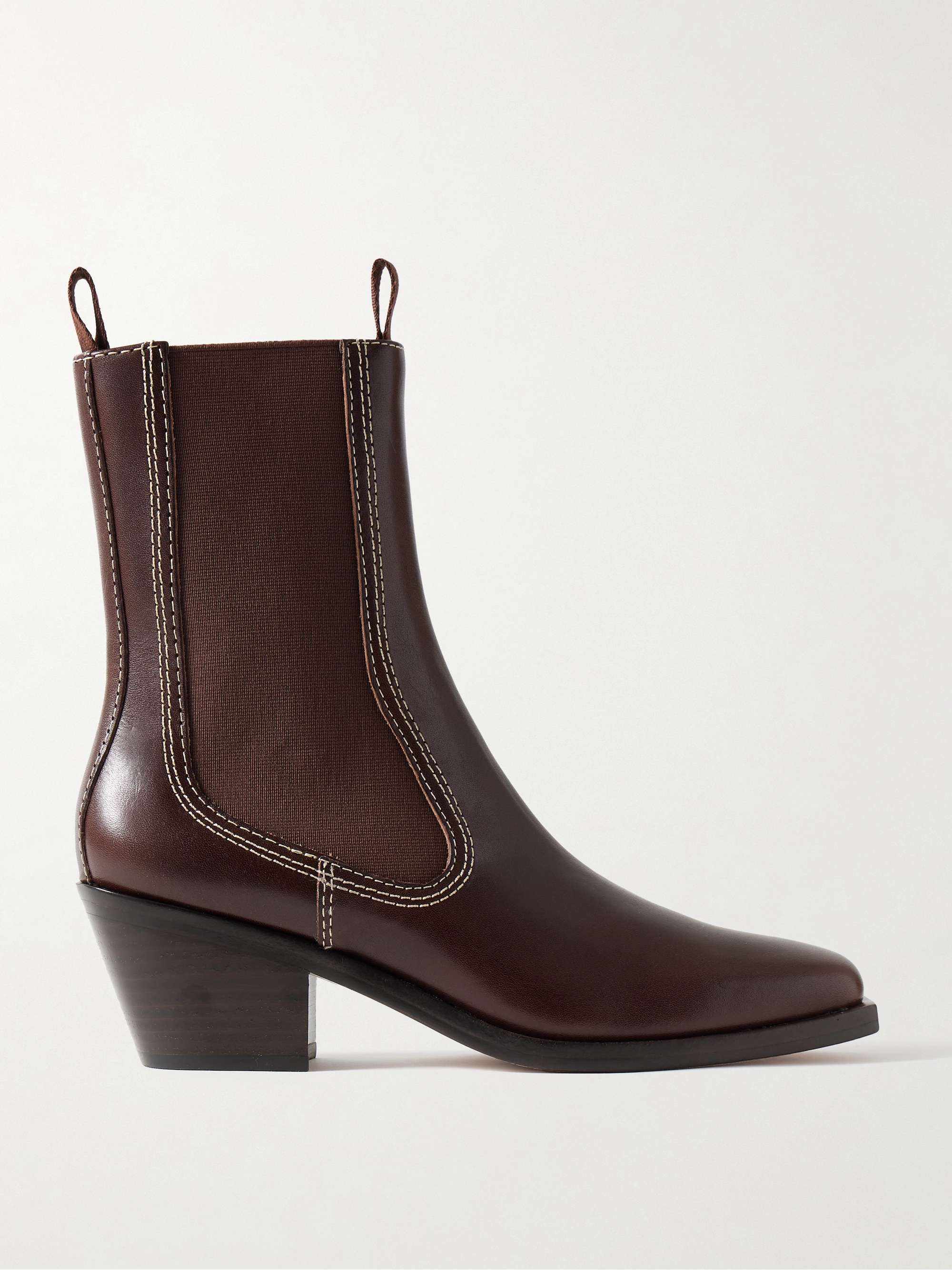 Nat Leather Ankle Boots