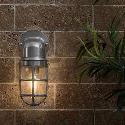 metal exterior wall light