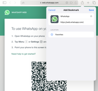 WhatsApp on iPad