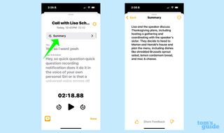getting a summary of a phone call recording in iOS 18.1 via Apple Intelligence