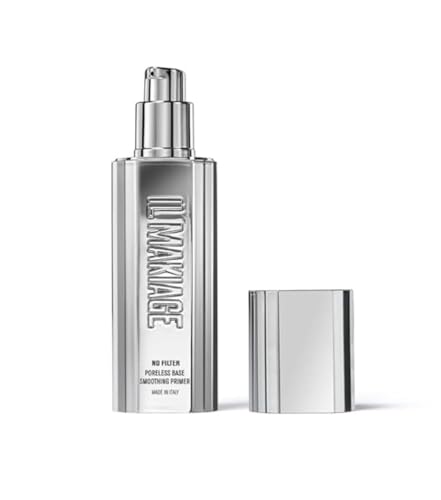 Il Makiage No Filter Poreless Base Smoothing Primer - 30ml / 1.0 Fl Oz Perfecting Primer for Pores, Flawless Finish, Long-Lasting Makeup Base, White